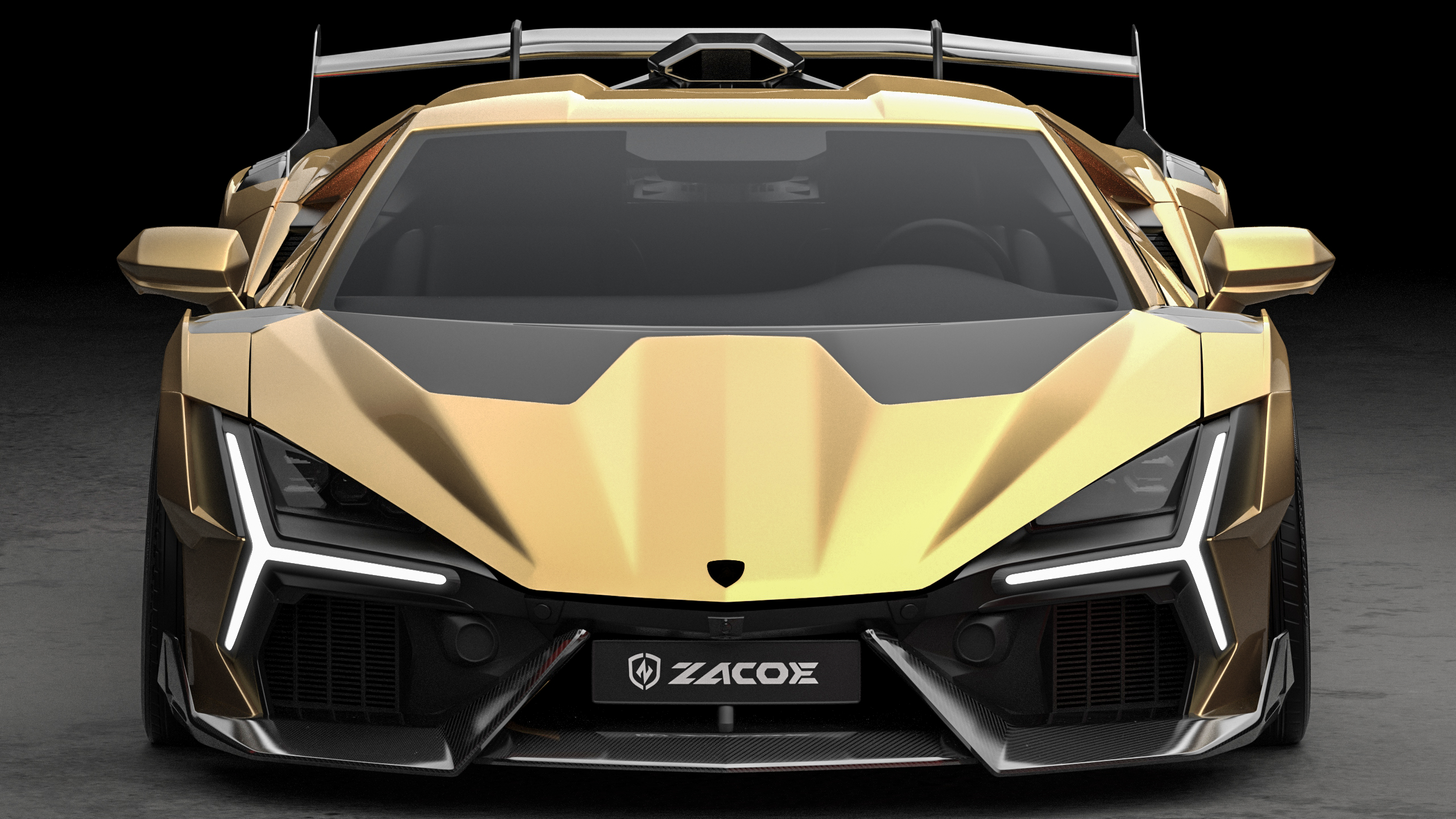Lamborghini Revuelto Carbon Fiber Widebody Kit – Stealth Fighter Design