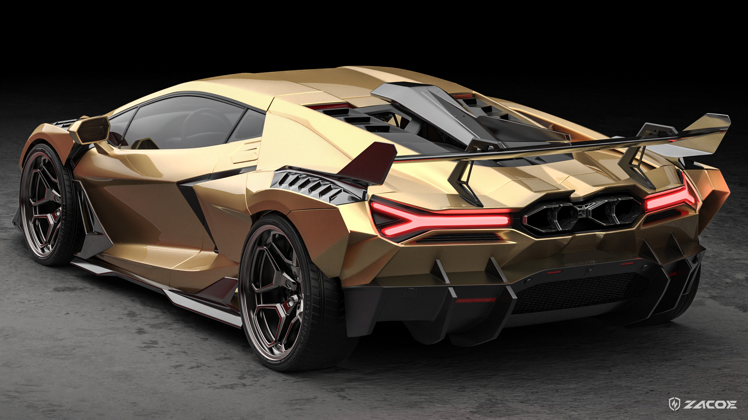 Lamborghini Revuelto Carbon Fiber Widebody Kit – Stealth Fighter Design
