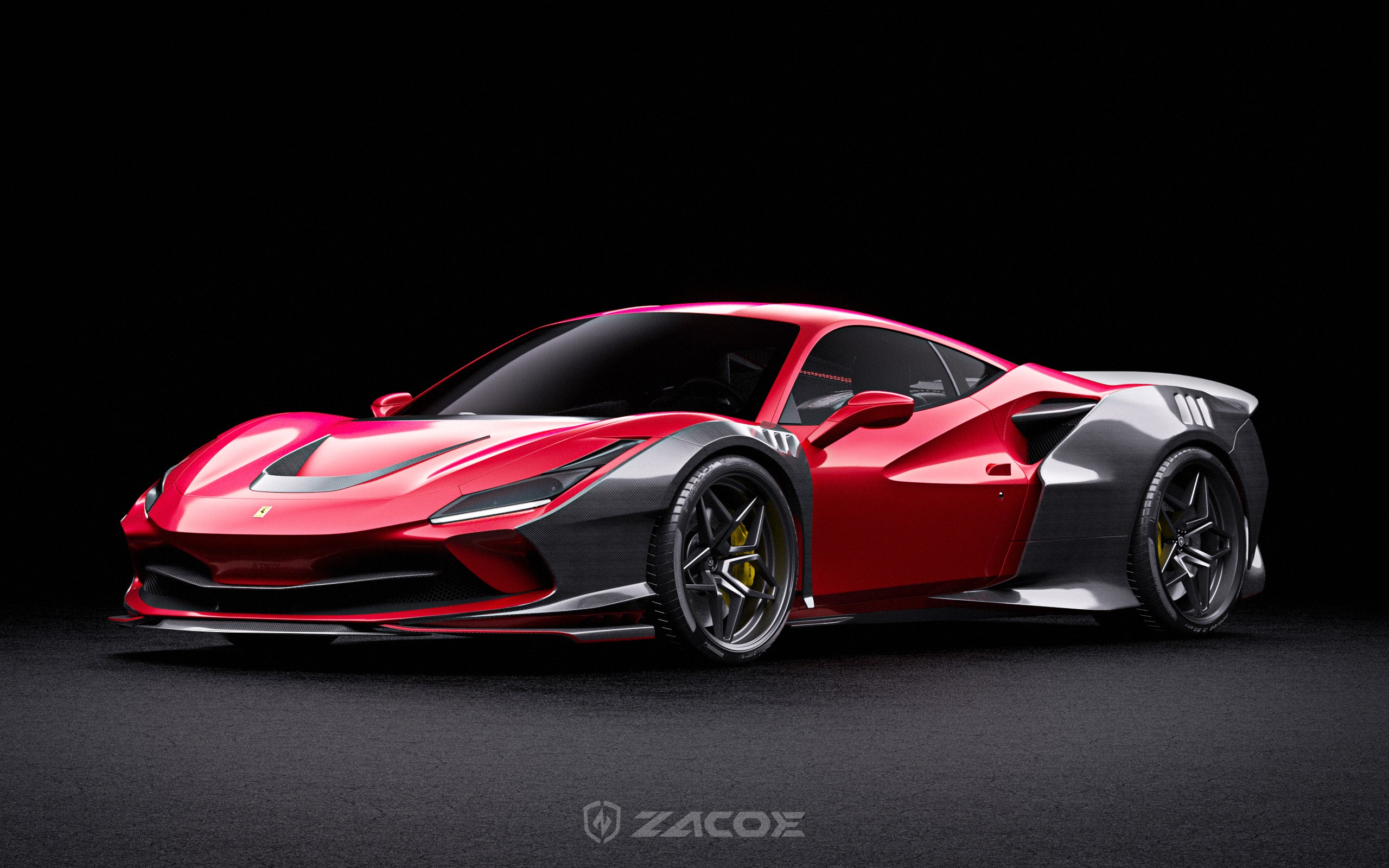 Ferrari F8 Tributo Wide Body Carbon Fiber Kit – High-End Aero Upgrade