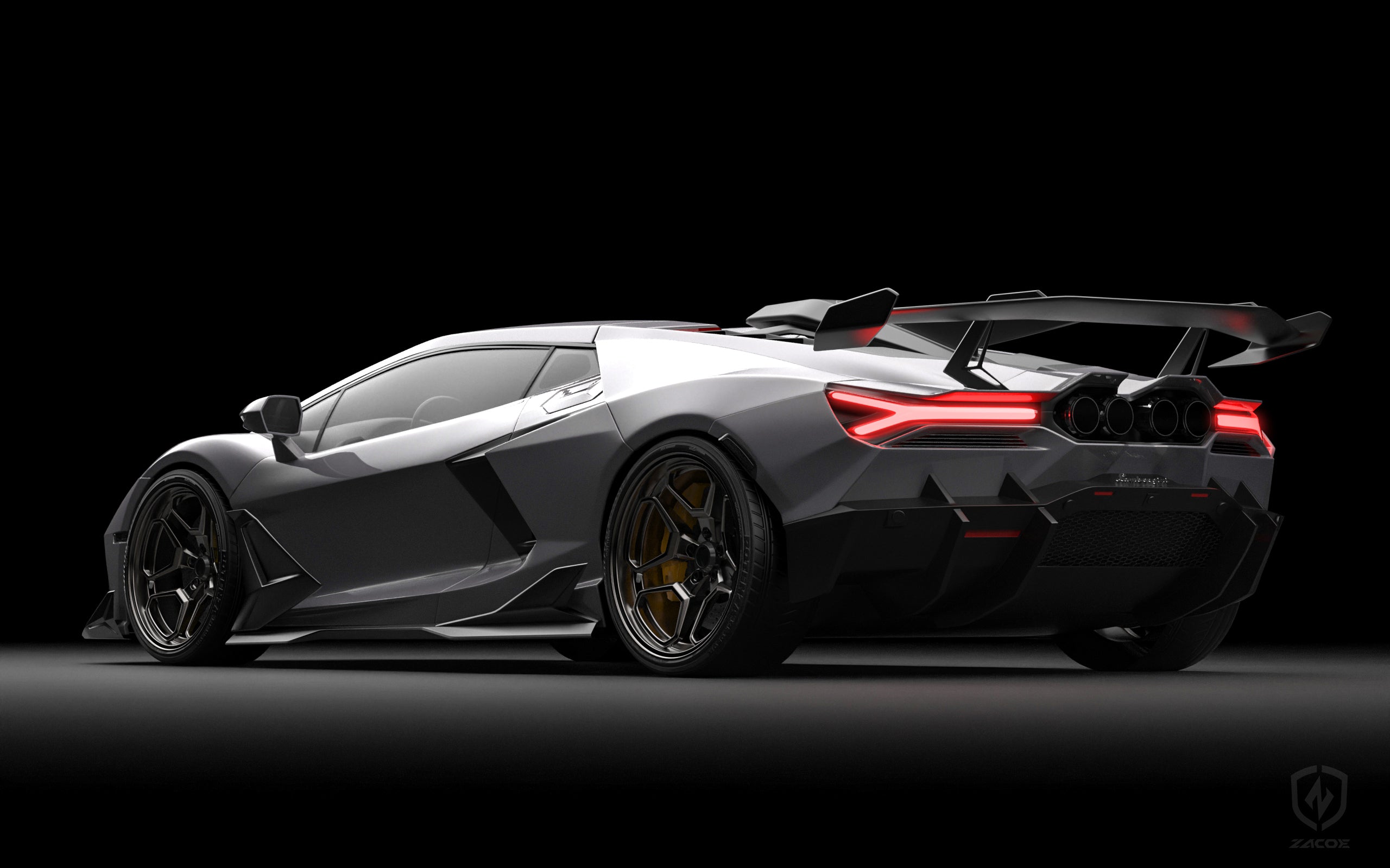 Lamborghini Revuelto Carbon Fiber Body Kit – Stealth Fighter Edition