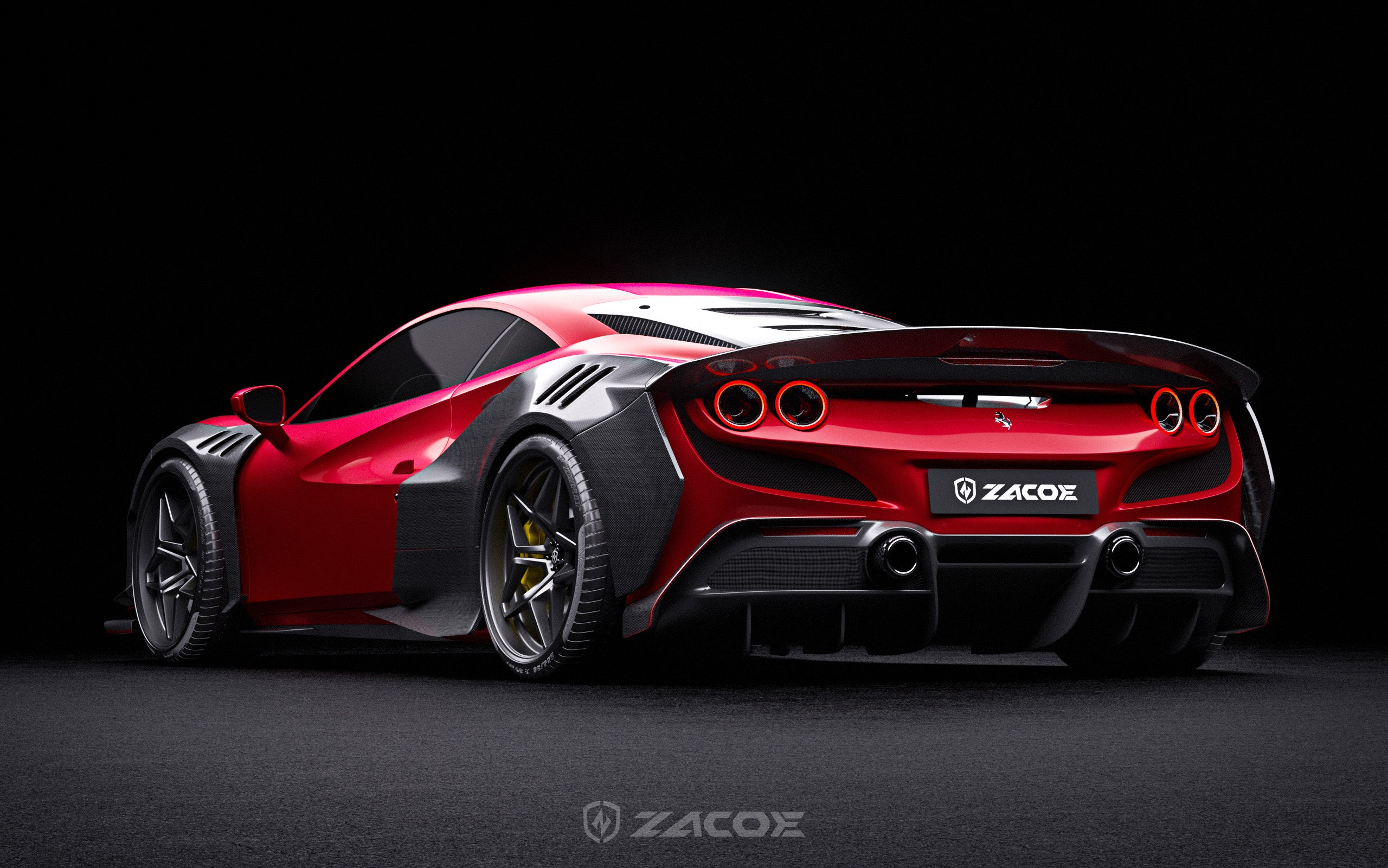 Ferrari F8 Tributo Wide Body Carbon Fiber Kit – High-End Aero Upgrade