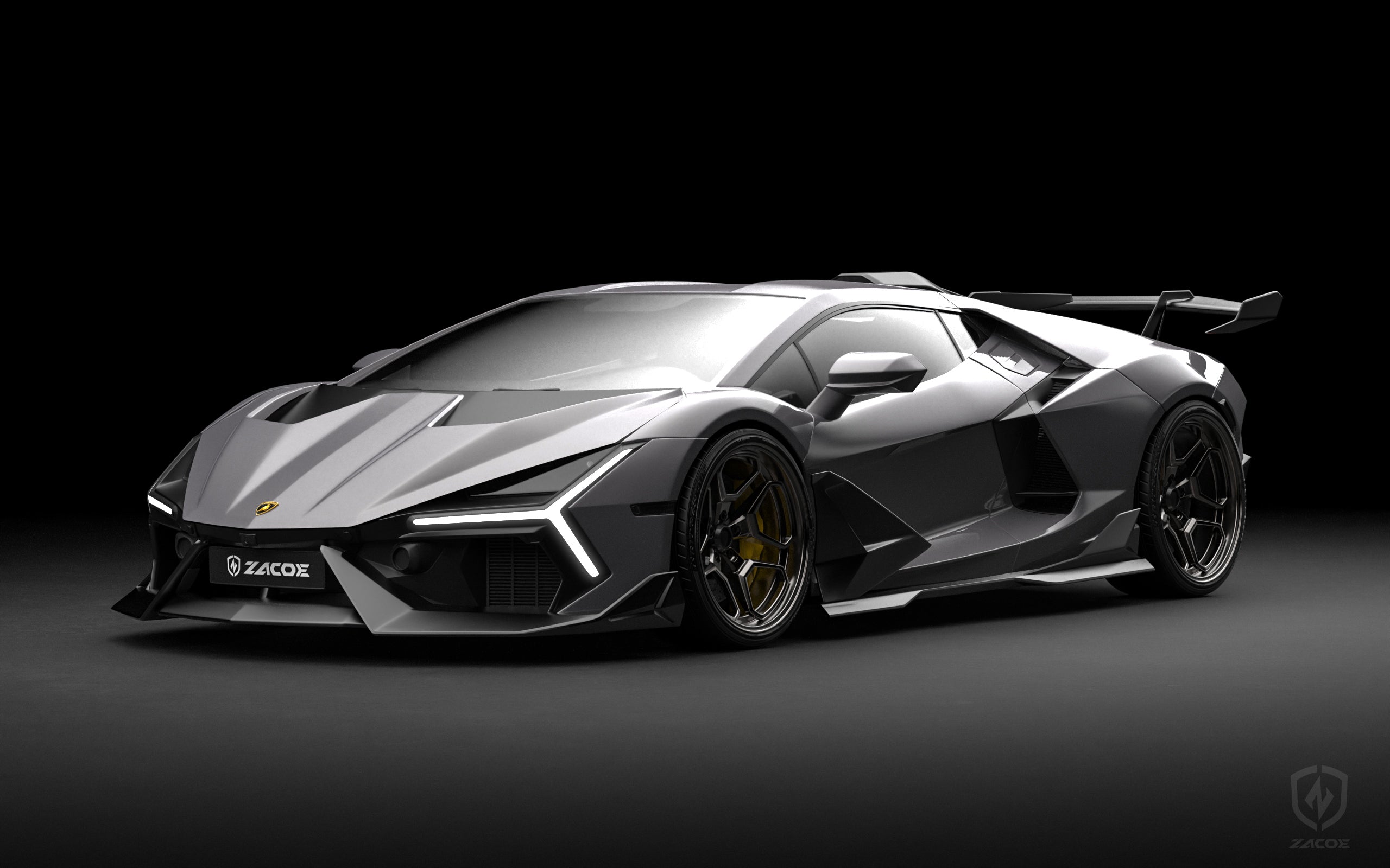 Lamborghini Revuelto Carbon Fiber Body Kit – Stealth Fighter Edition