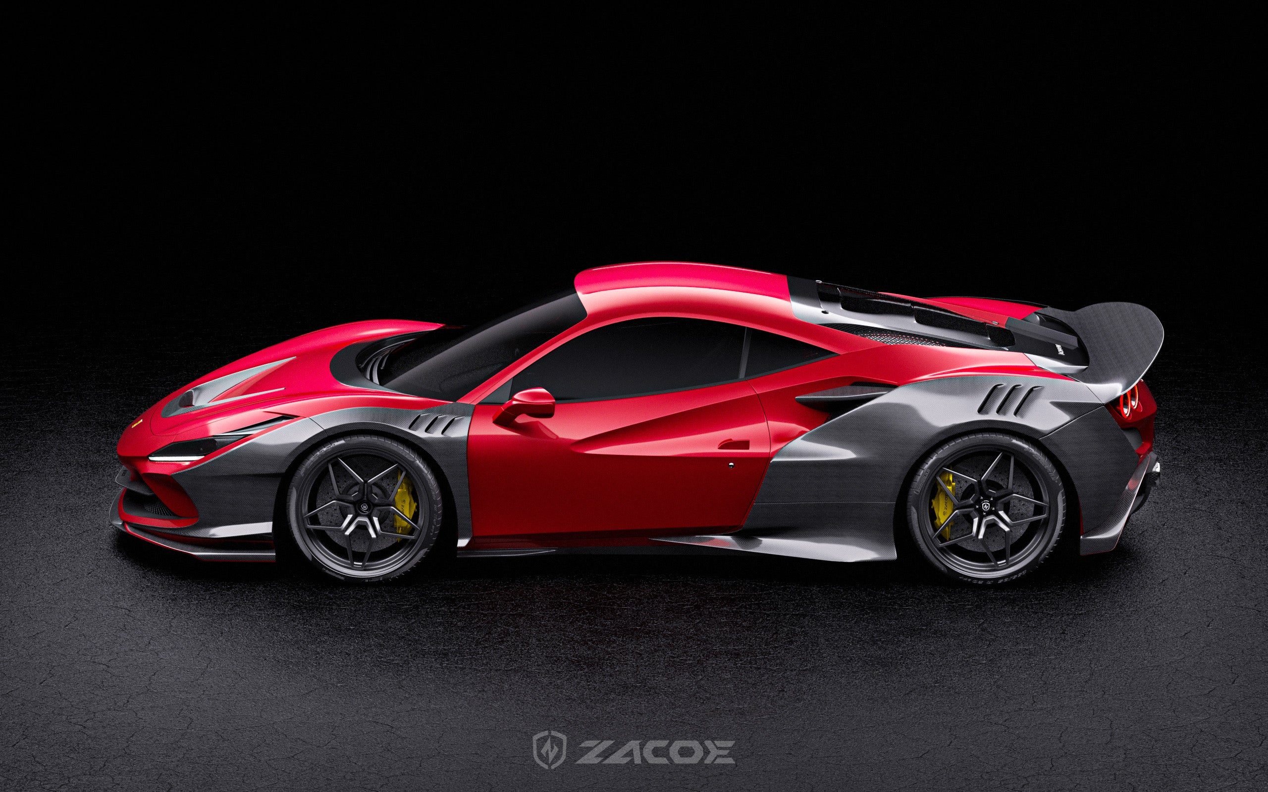 Ferrari F8 Tributo Wide Body Carbon Fiber Kit – High-End Aero Upgrade