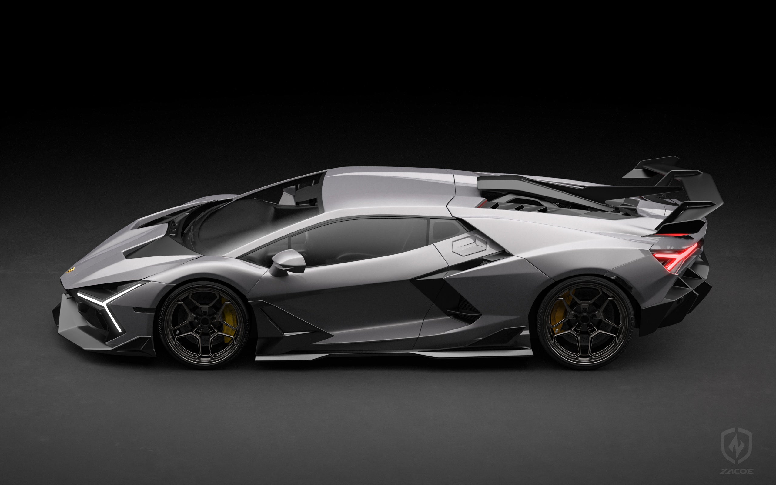 Lamborghini Revuelto Carbon Fiber Body Kit – Stealth Fighter Edition