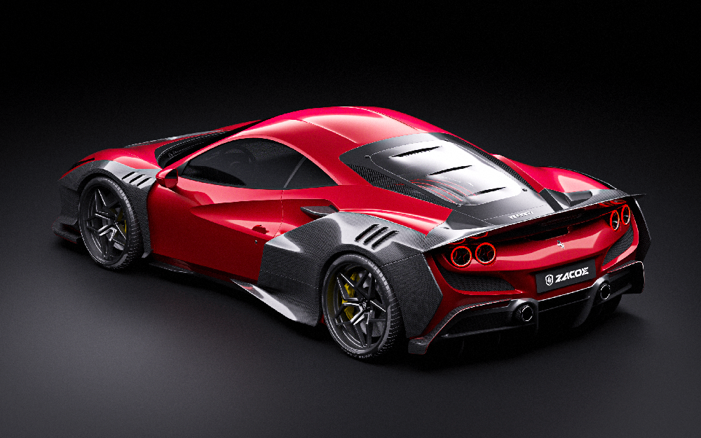 Ferrari F8 Tributo Wide Body Carbon Fiber Kit – High-End Aero Upgrade