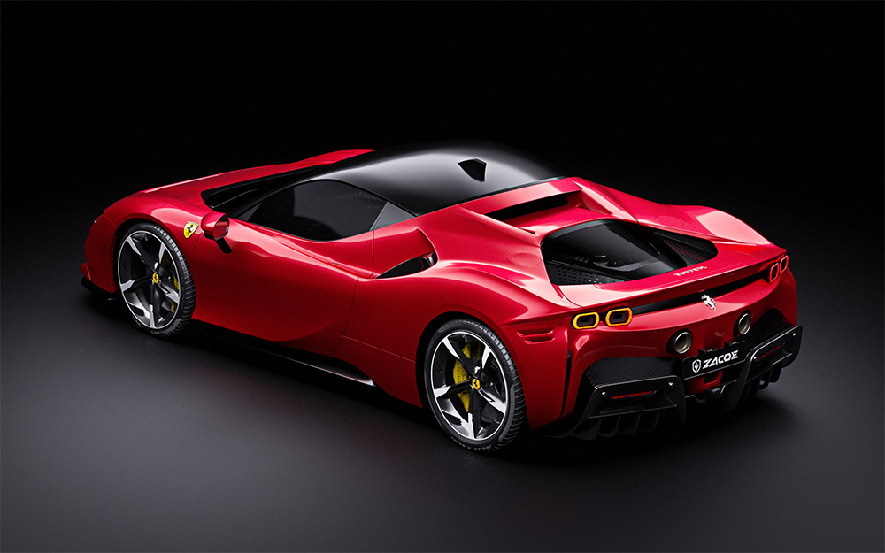 Ferrari SF90 Lightning Carbon Fiber Wide Body Kit – Fighter Jet Aero Design