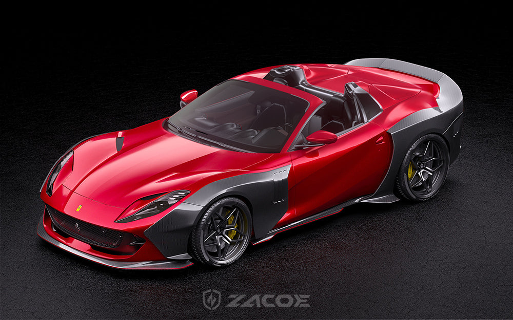 Ferrari 812 GTS Wide Body Carbon Fiber Kit – Muscle Stance Upgrade