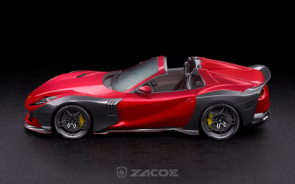 Ferrari 812 GTS Wide Body Carbon Fiber Kit – Muscle Stance Upgrade