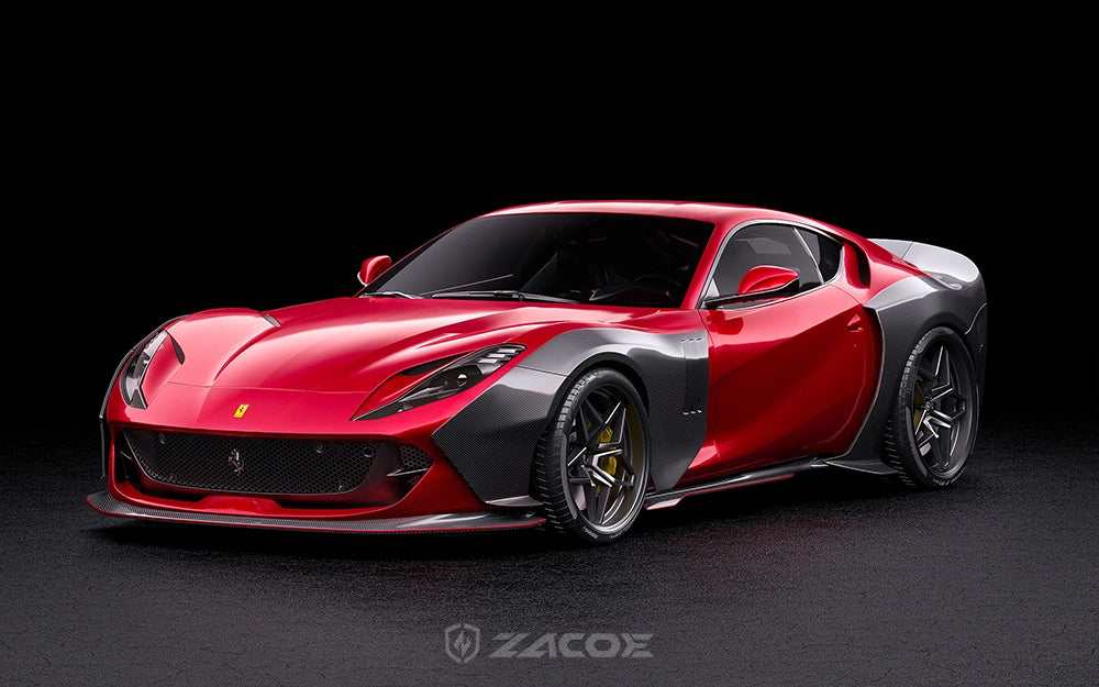 Ferrari 812 Superfast Widebody Carbon Fiber Kit – Muscular Stance Upgrade