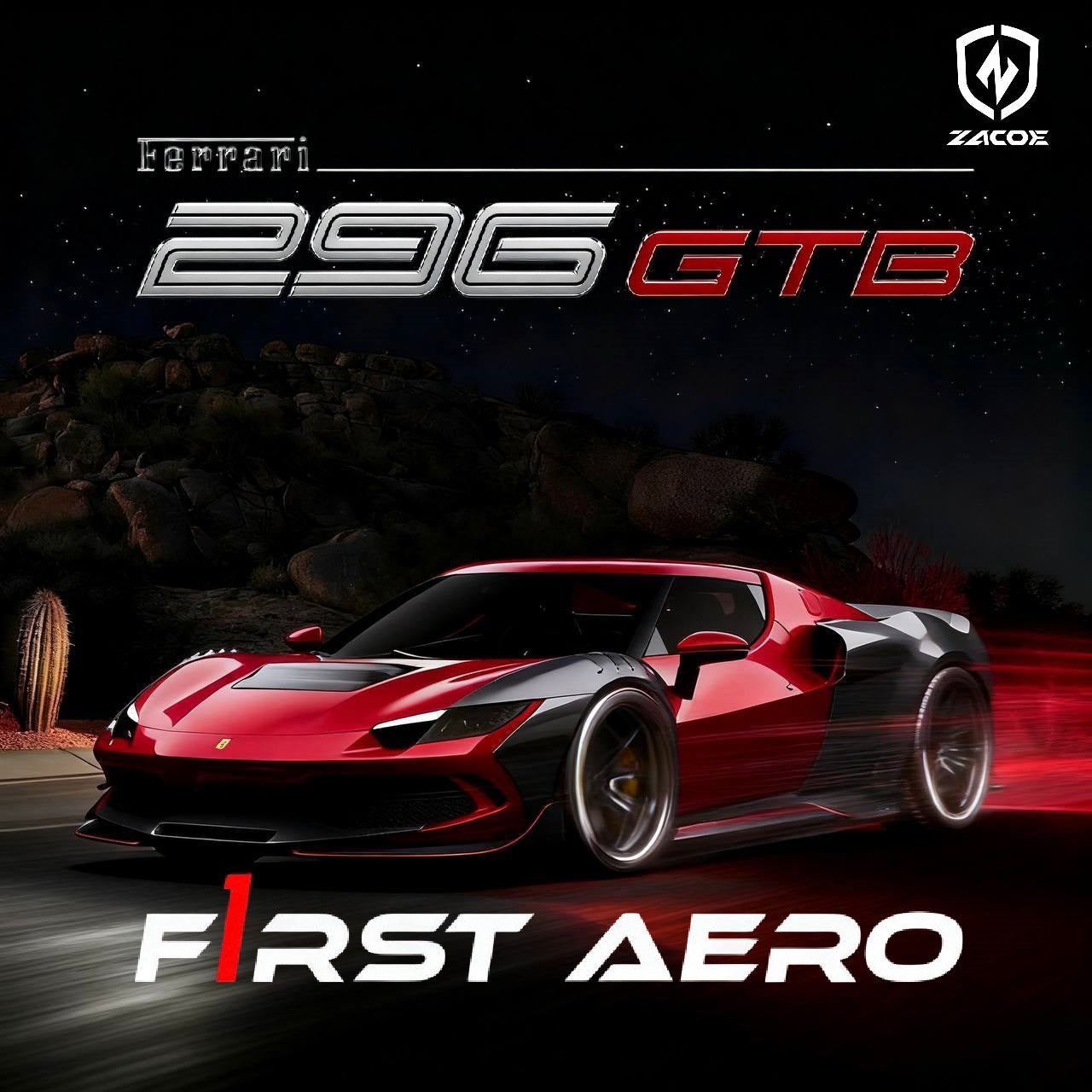 Ferrari 296 GTB “GTZ” Carbon Fiber Widebody Conversion Kit
