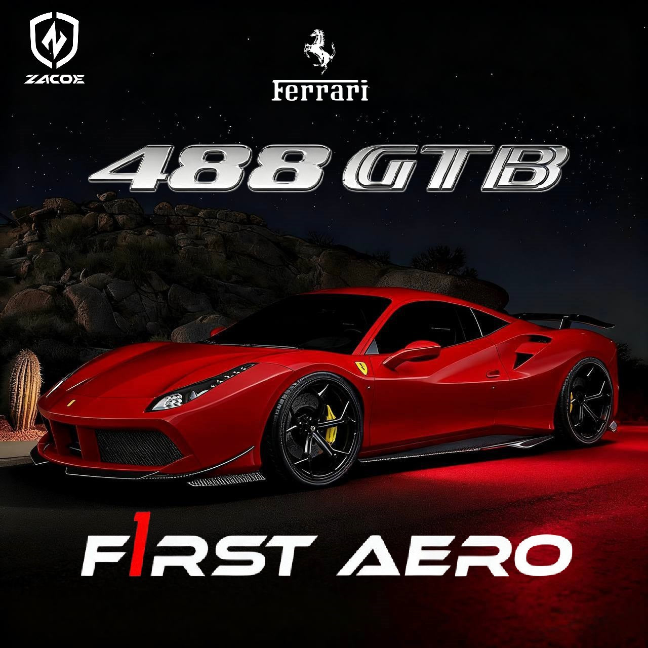 Ferrari 488 GTB Carbon Fiber Body Kit
