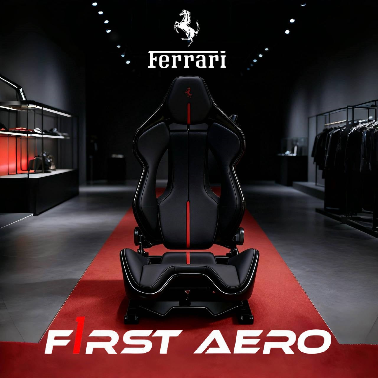 Ferrari 488 GTB / Pista Racing Bucket Seats (296GTB Style, Dry Carbon)