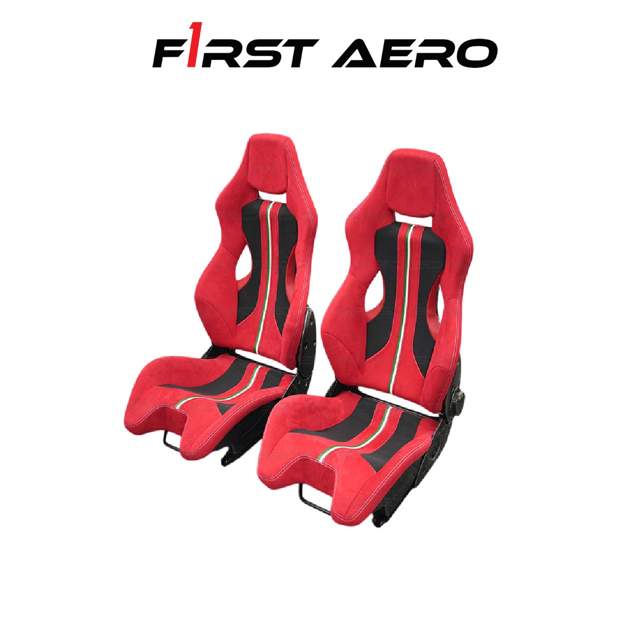 High Quality RED LEATHER Dry Carbon Fiber Seats for 488 GTB/PISTA
