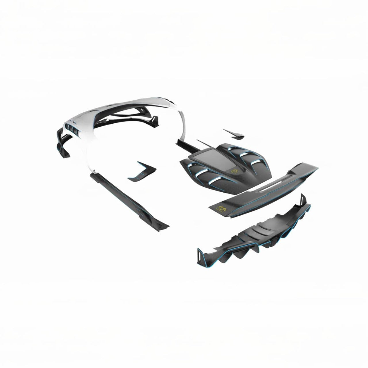 Ferrari 296 GTB BatMan Design Body Kit (Dry Carbon)