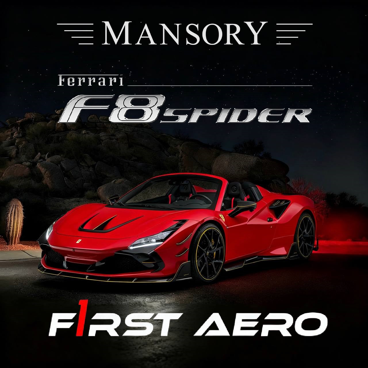 Ferrari F8 Mansory Dry Carbon Fiber Body Kit