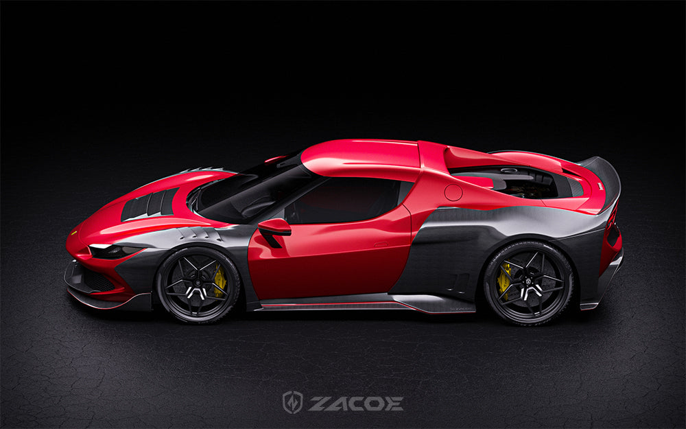 Ferrari 296 GTB “GTZ” Carbon Fiber Widebody Conversion Kit