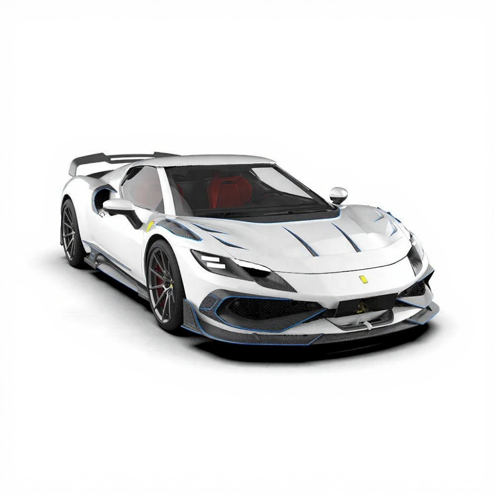 Ferrari 296 GTB BatMan Design Body Kit (Dry Carbon)