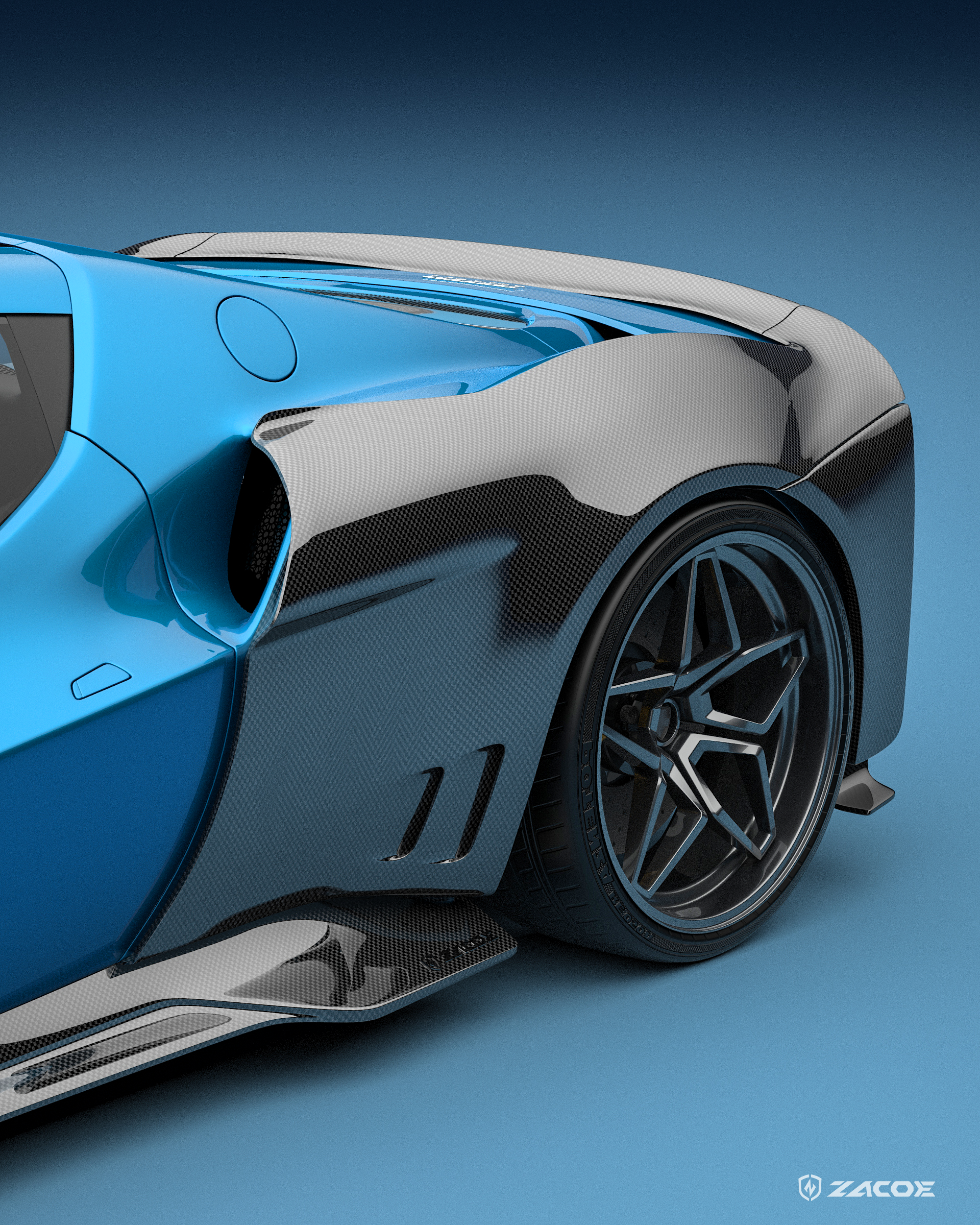 Ferrari 296 GTB “GTZ” Carbon Fiber Widebody Conversion Kit