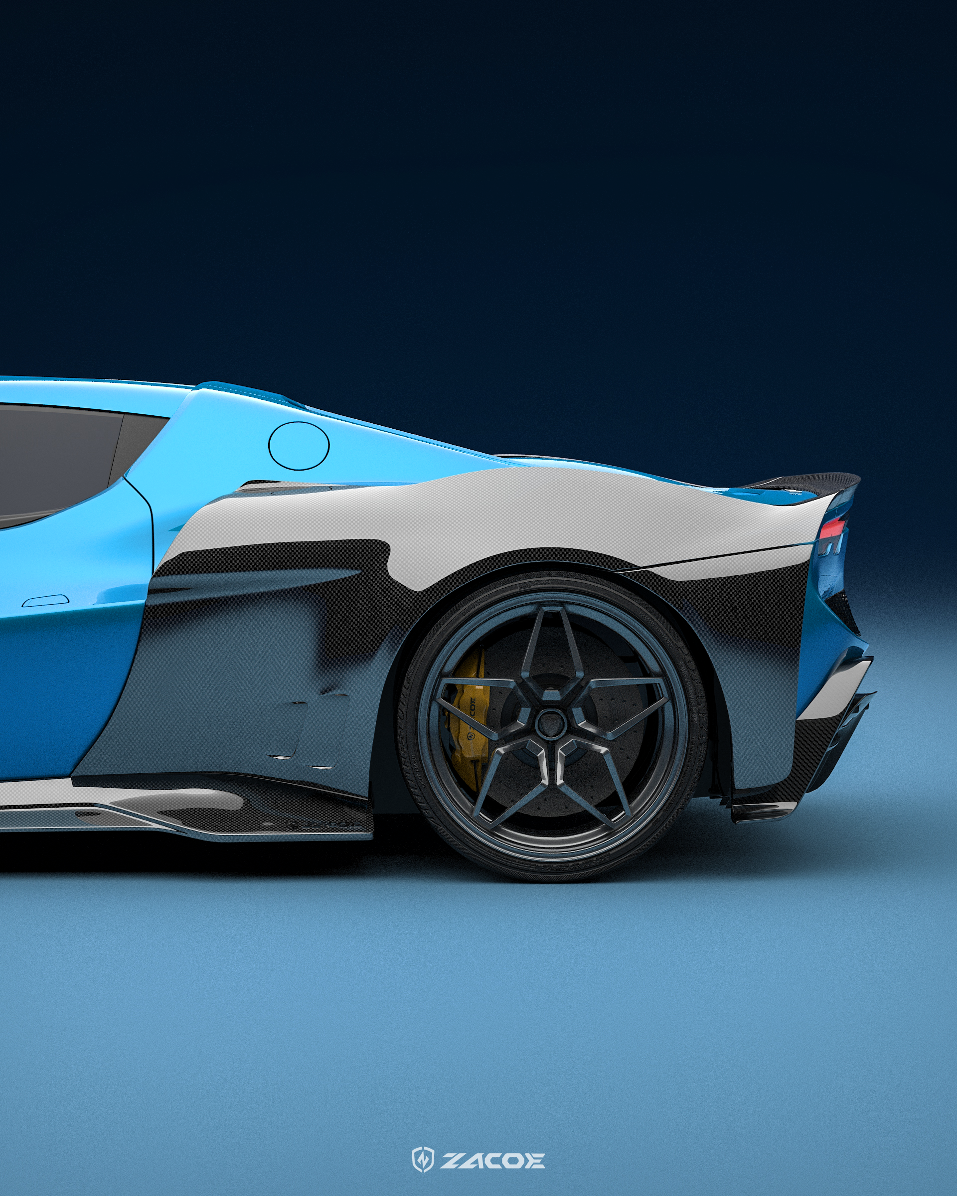 Ferrari 296 GTB “GTZ” Carbon Fiber Widebody Conversion Kit