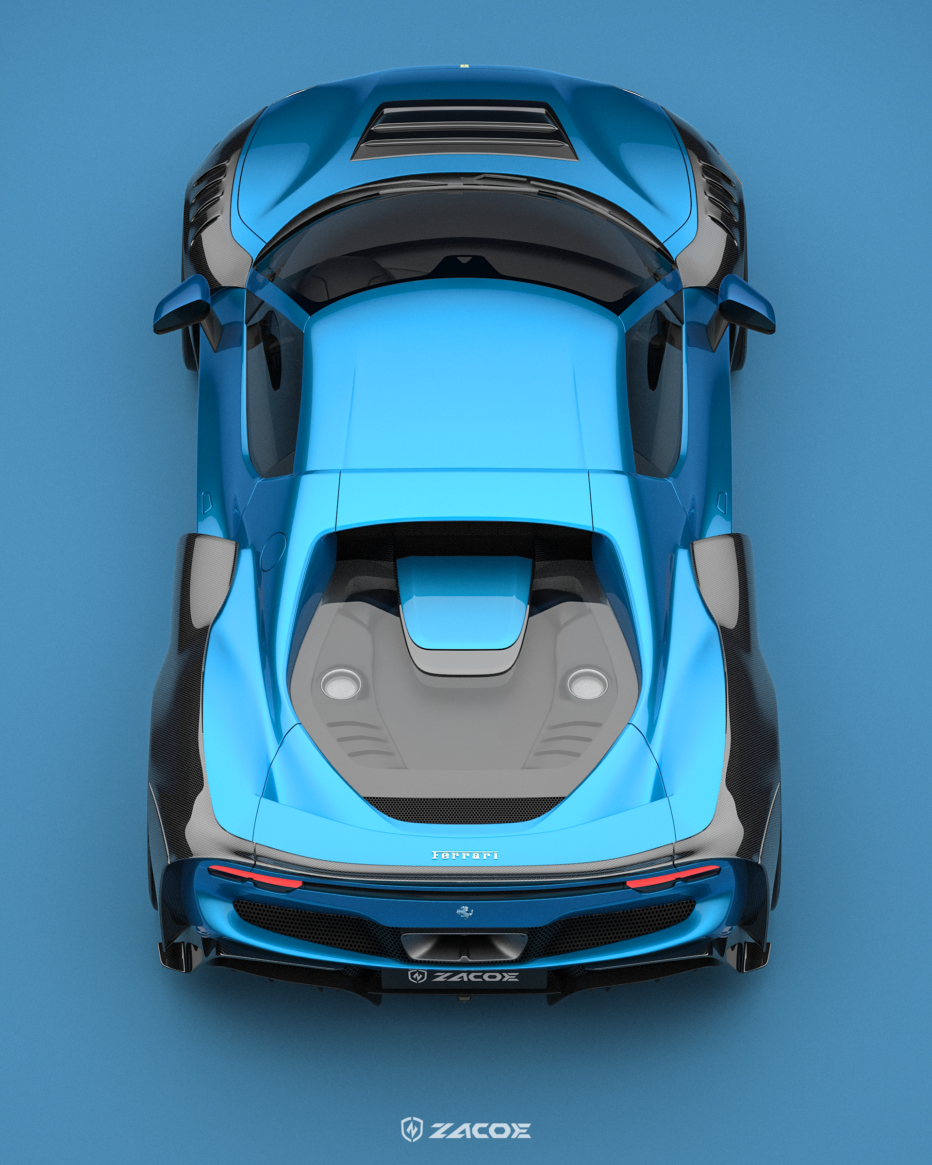 Ferrari 296 GTB “GTZ” Carbon Fiber Widebody Conversion Kit