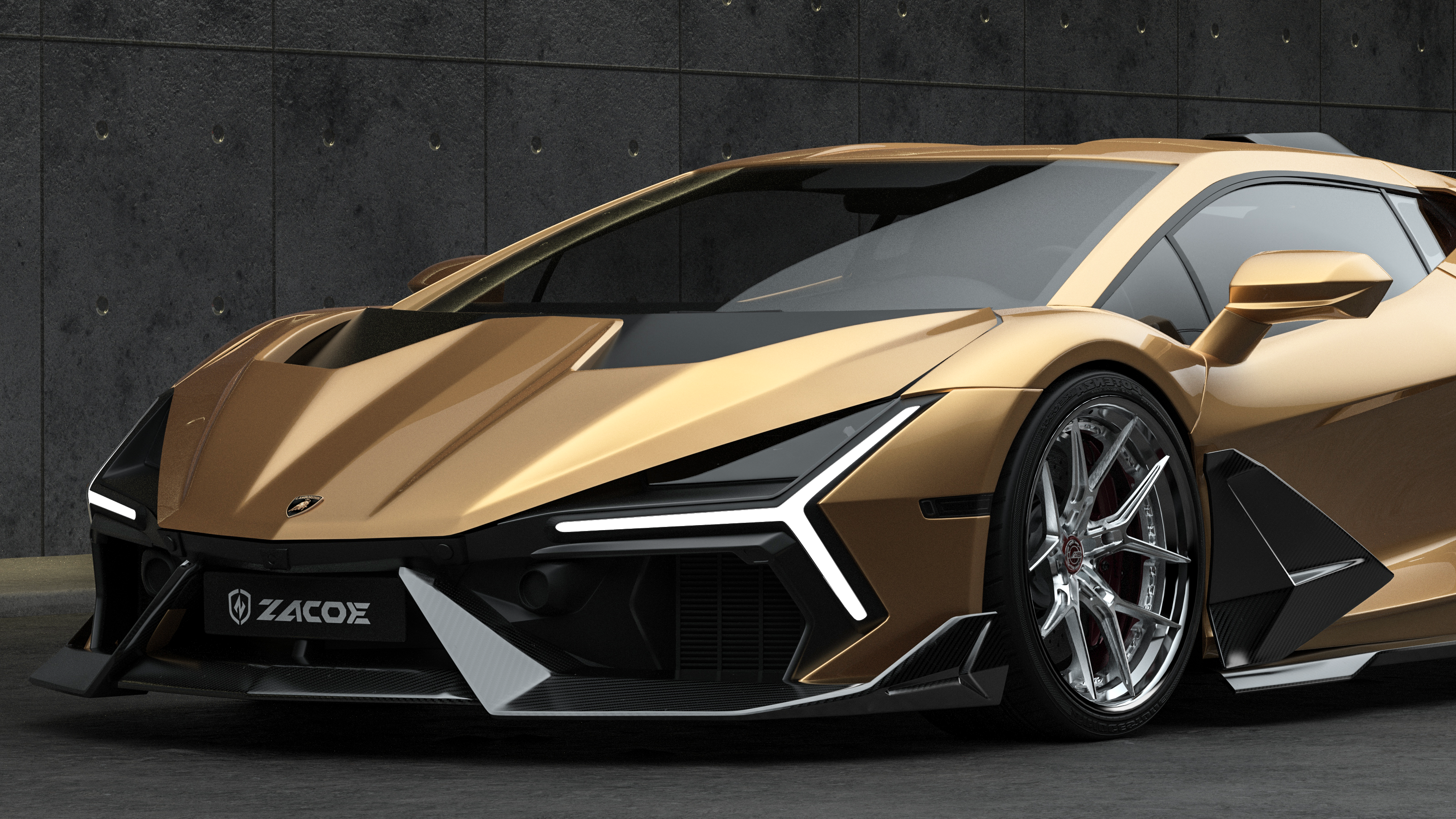 Lamborghini Revuelto Carbon Fiber Body Kit – Stealth Fighter Edition