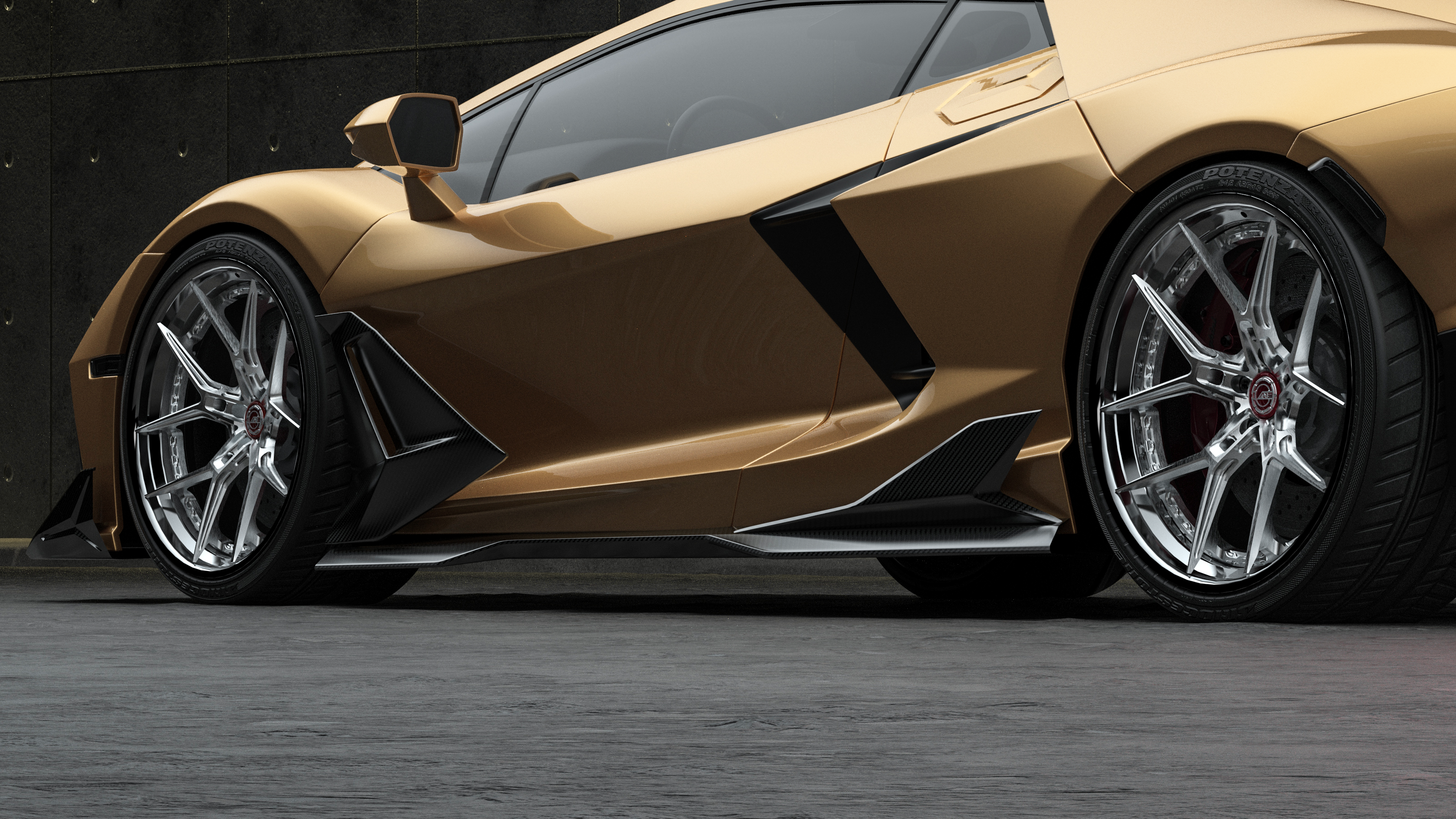 Lamborghini Revuelto Carbon Fiber Body Kit – Stealth Fighter Edition