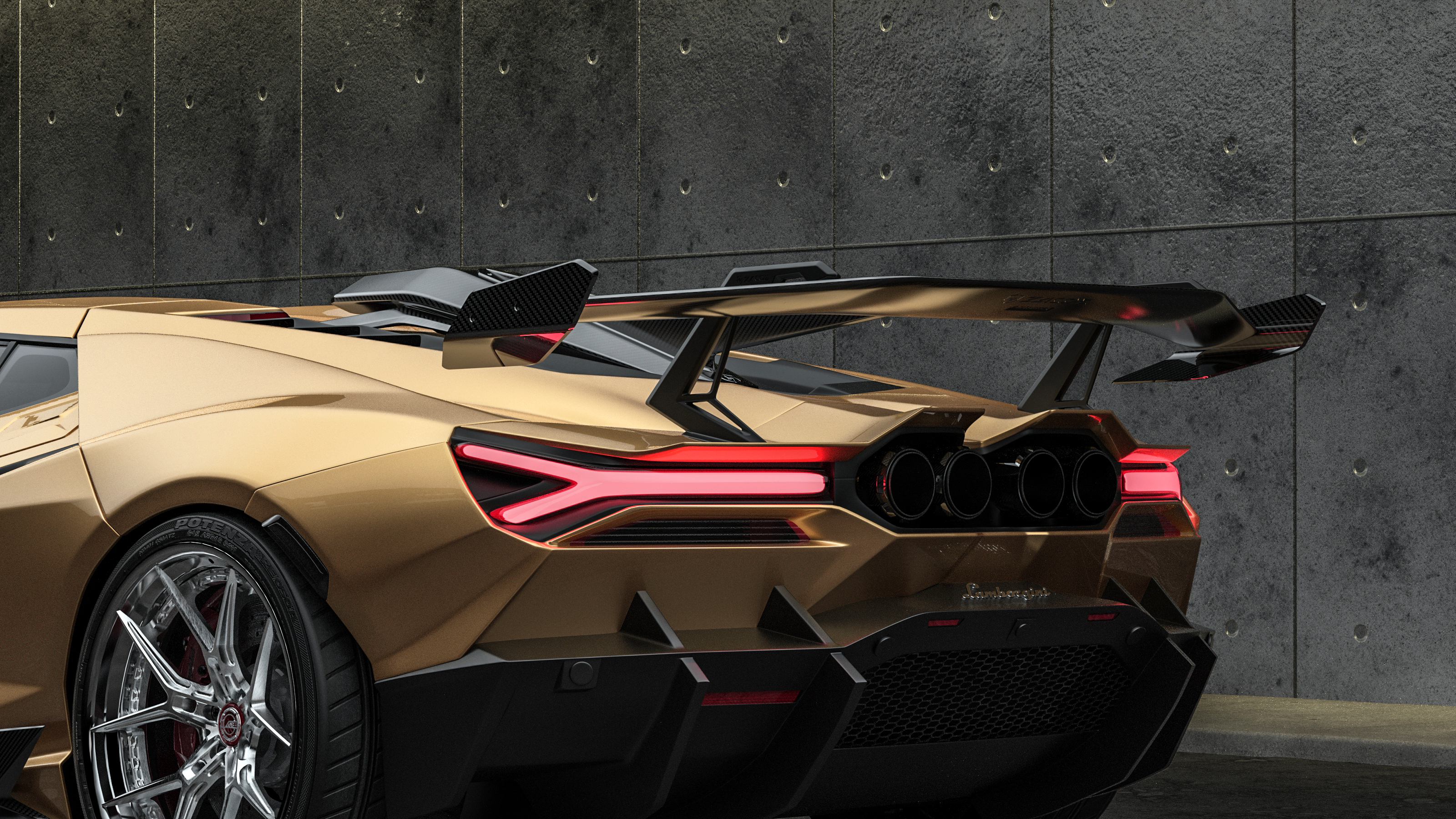 Lamborghini Revuelto Carbon Fiber Body Kit – Stealth Fighter Edition