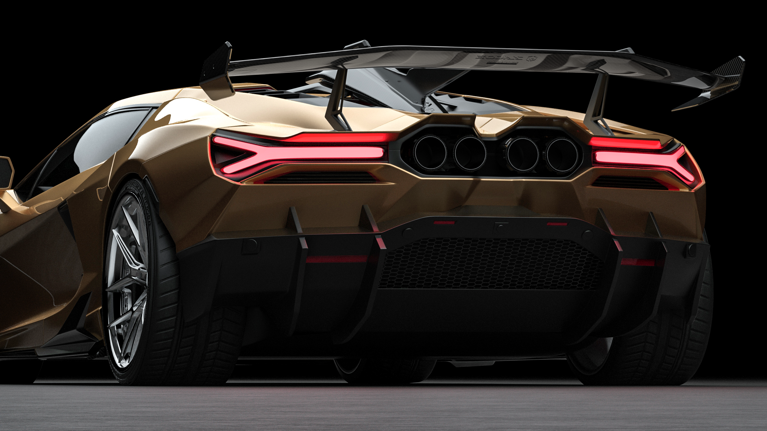 Lamborghini Revuelto Carbon Fiber Body Kit – Stealth Fighter Edition