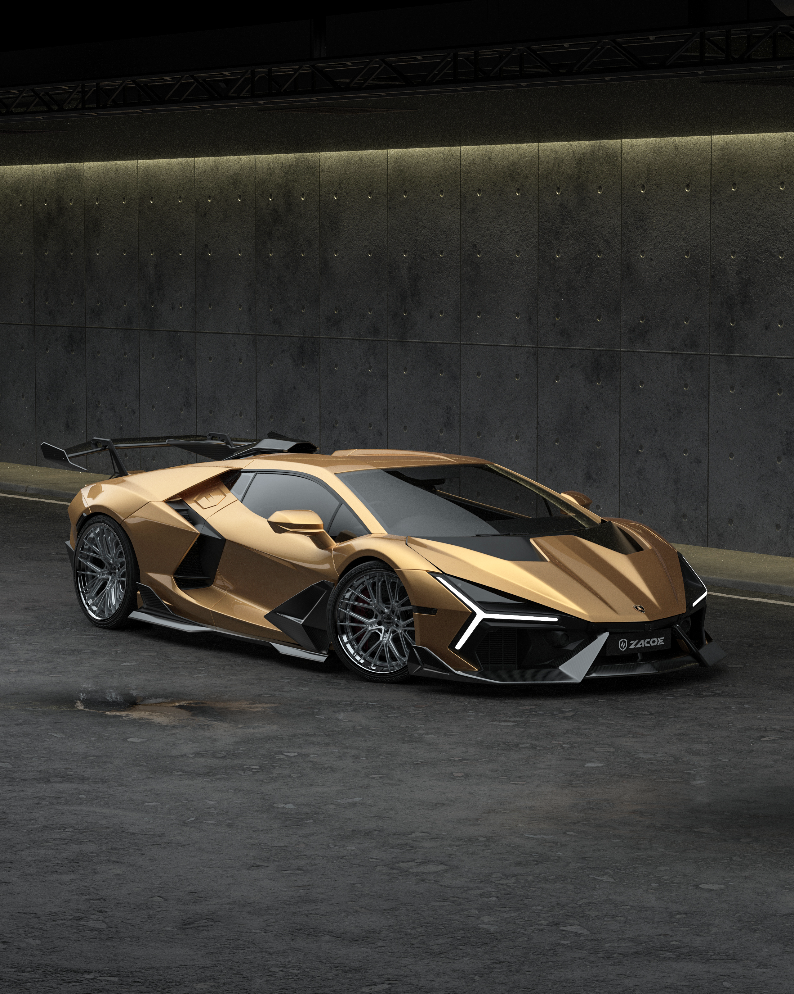 Lamborghini Revuelto Carbon Fiber Body Kit – Stealth Fighter Edition